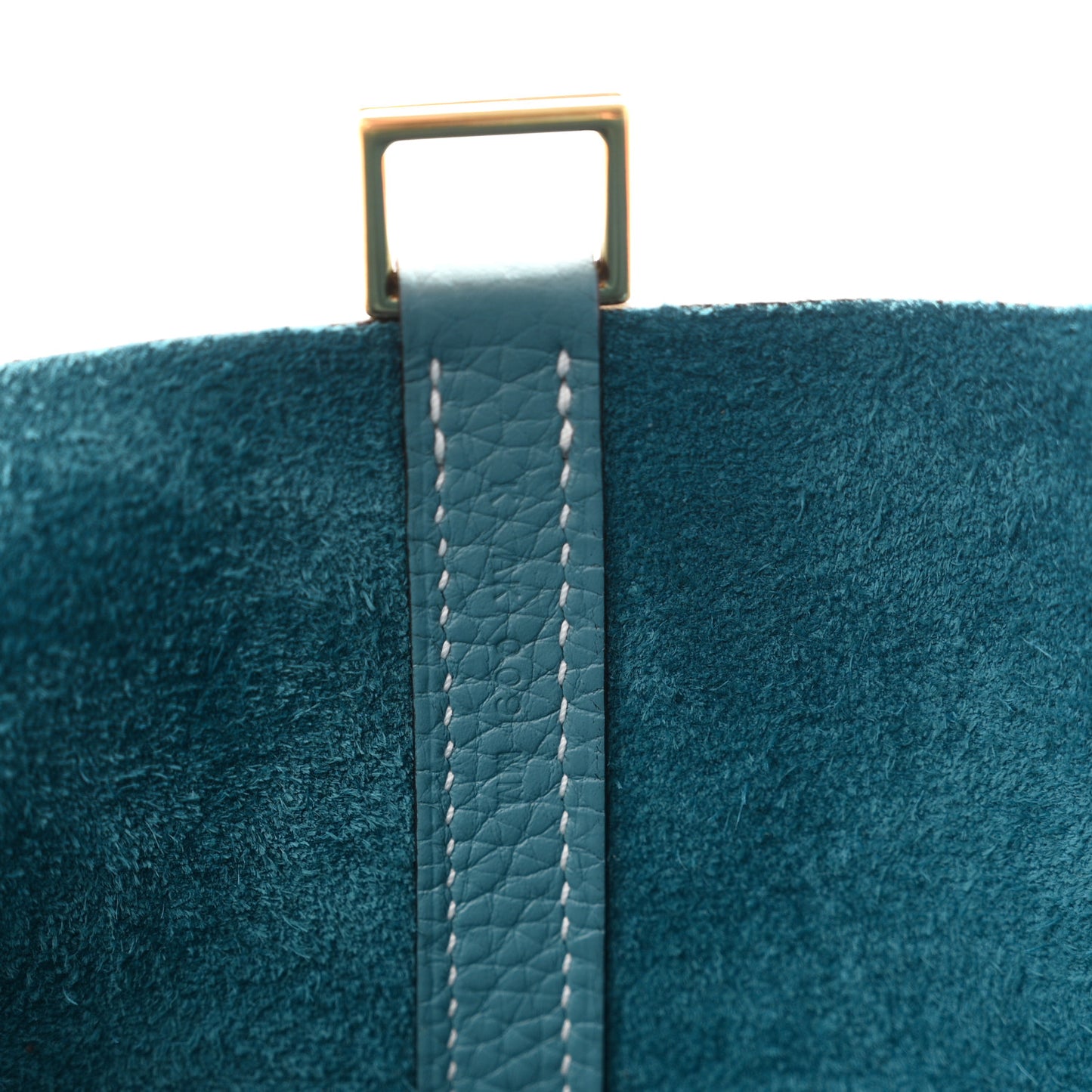 Taurillon Clemence Picotin Lock 18 PM New Blue Jean