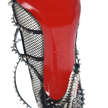 Christian Louboutin Rete Mini Resille Kid Specchio Alarc 100 Pump 39.5 Black 6 of 10