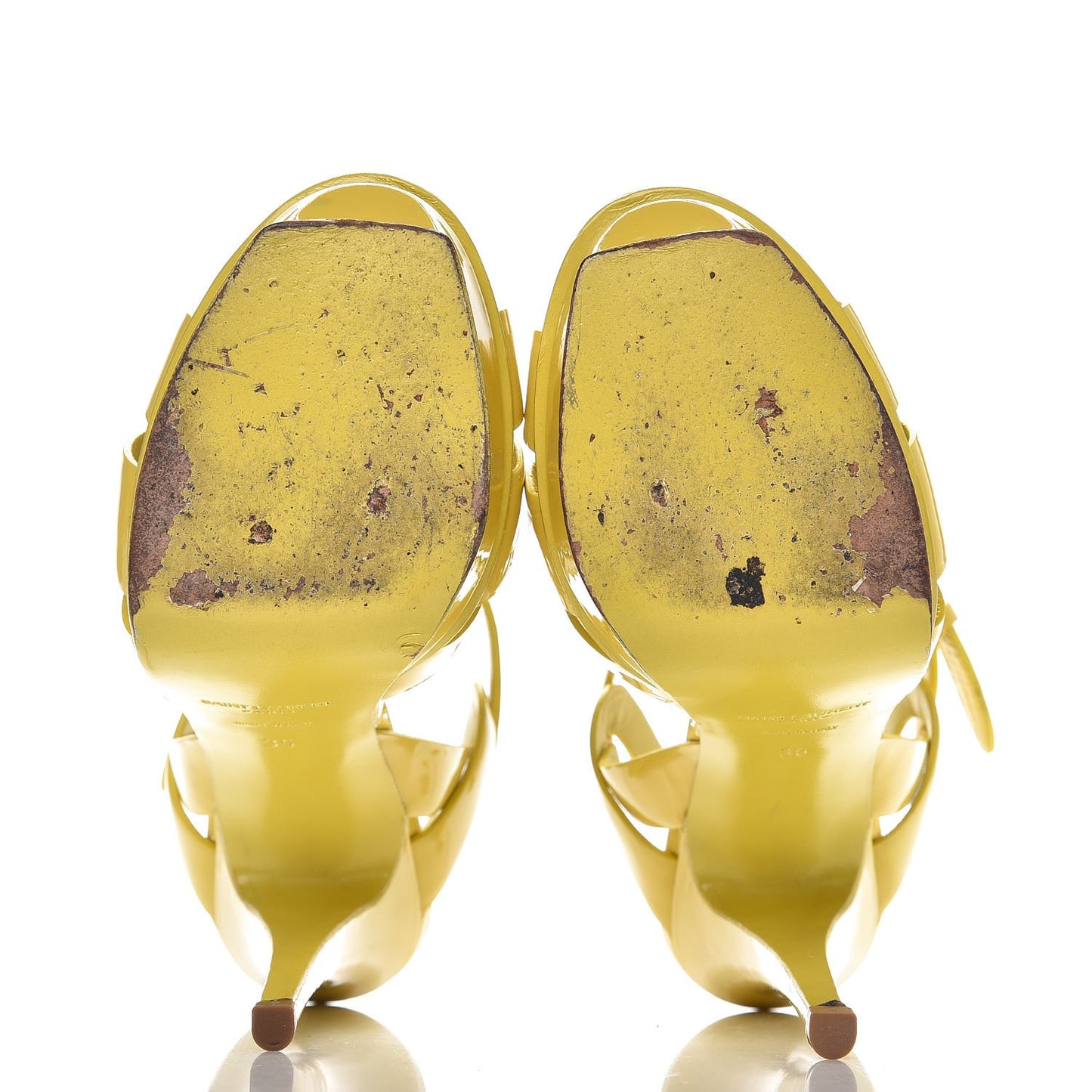 Patent Tribute 105 Platform Sandals 35 Citron