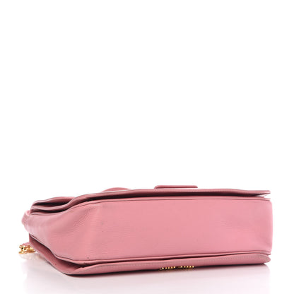 Miu Miu Goatskin Madras Shoulder Bag Rosa 4 of 12