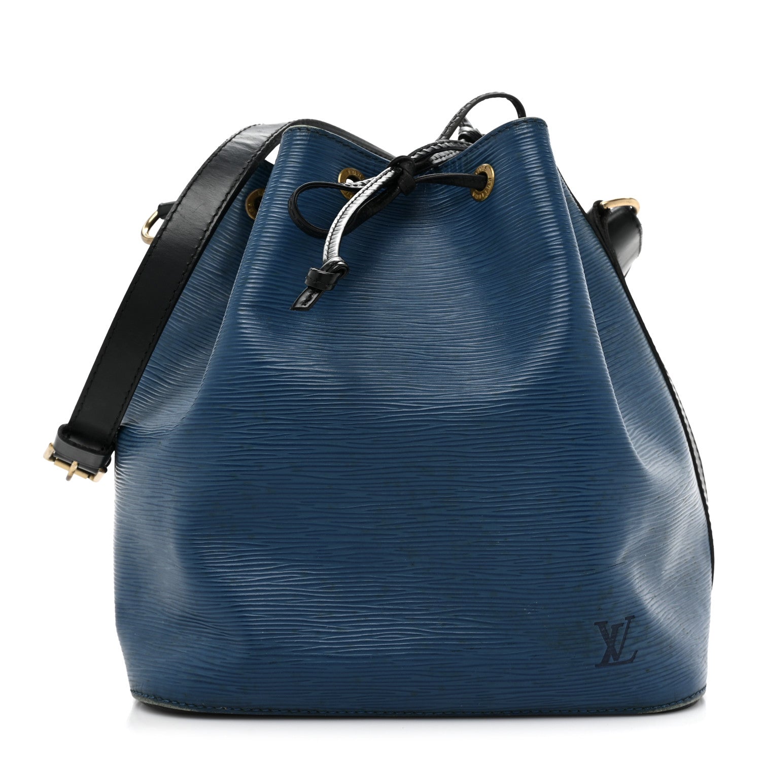 Louis Vuitton Epi Petit Bi-Color Noe Bleu Toledo Black 1 of 19