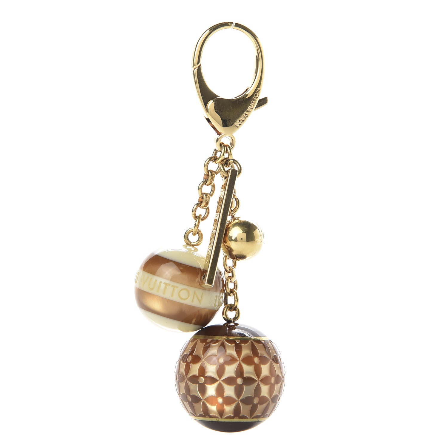 Louis Vuitton Mini Lin Croisette Bag Charm Beige 1 of 3
