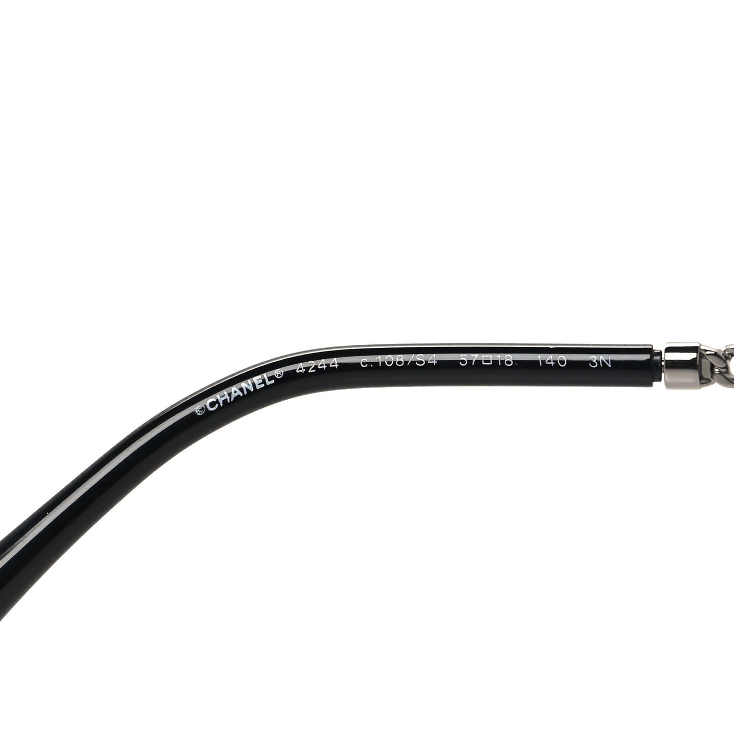 Square Removable Chain Sunglasses 4244 Black