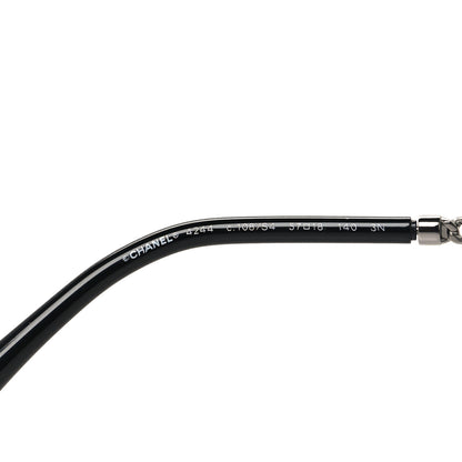 Chanel Square Removable Chain Sunglasses 4244 Black 5 of 6