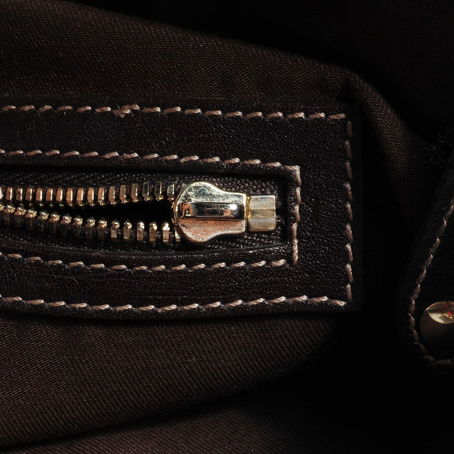 Monogram Pelham Studded Shoulder Bag Brown