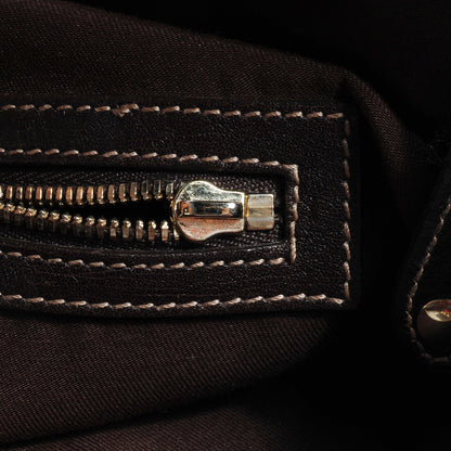 Gucci Monogram Pelham Studded Shoulder Bag Brown 7 of 9