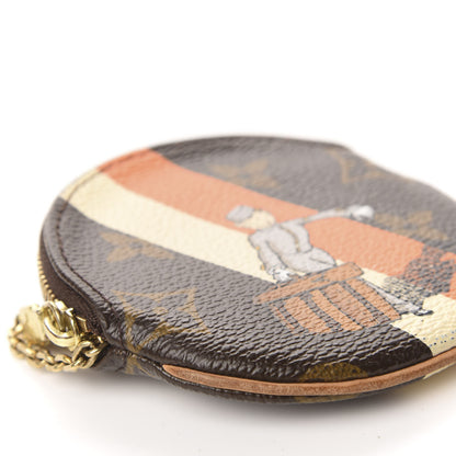 Louis Vuitton Monogram Groom Round Coin Purse 6 of 10