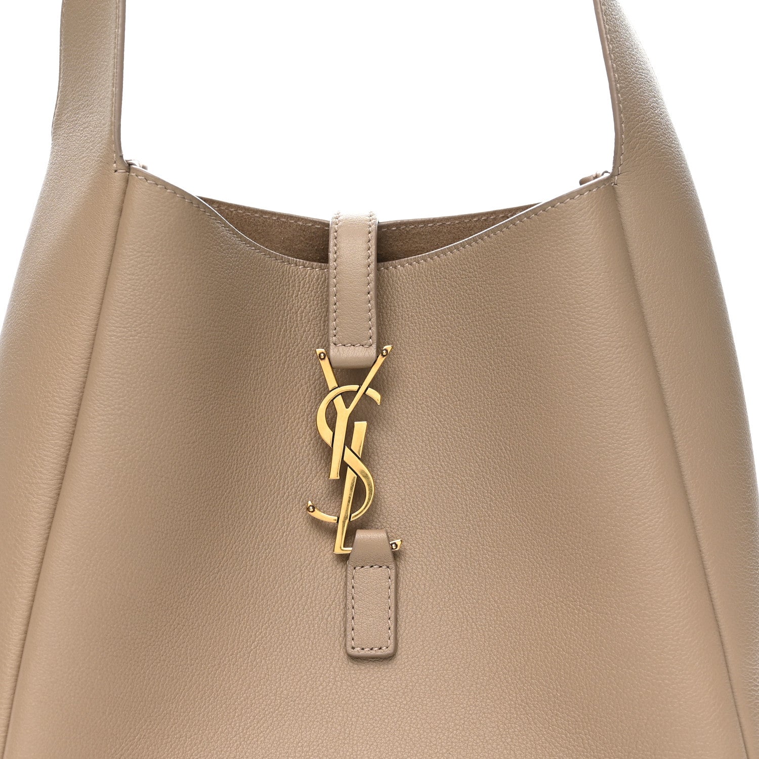 Saint Laurent Smooth Calfskin Small Le 5 A 7 Soft Hobo Dusty Grey 8 of 12