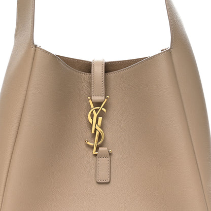 Saint Laurent Smooth Calfskin Small Le 5 A 7 Soft Hobo Dusty Grey 8 of 12