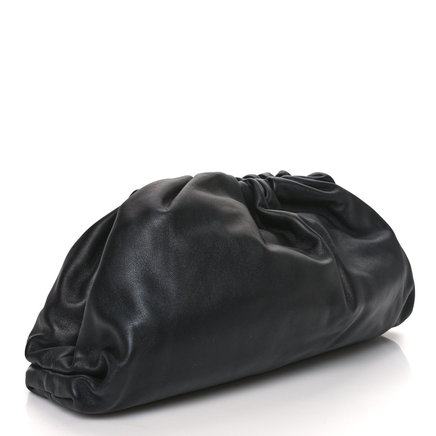 Bottega Veneta Smooth Butter Calf The Pouch Oversized Clutch Black 3 of 11