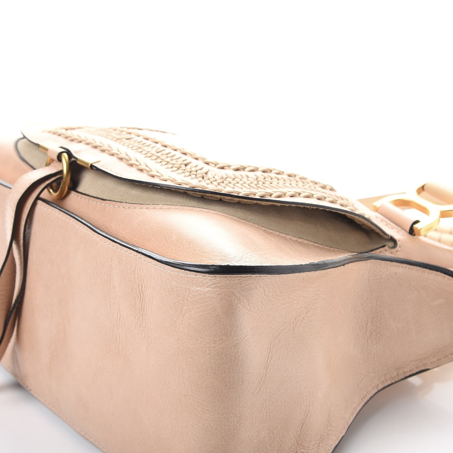 Chloe Calfskin Braided Medium Marcie Satchel Powder Beige 9 of 9