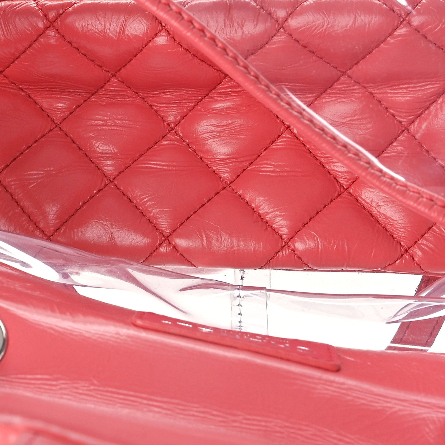 Chanel Crumpled Calfskin PVC Quilted Backpack Pink 5 of 11