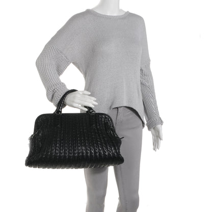 Bottega Veneta Nappa Intrecciato New Bond Satchel Nero Black 2 of 8