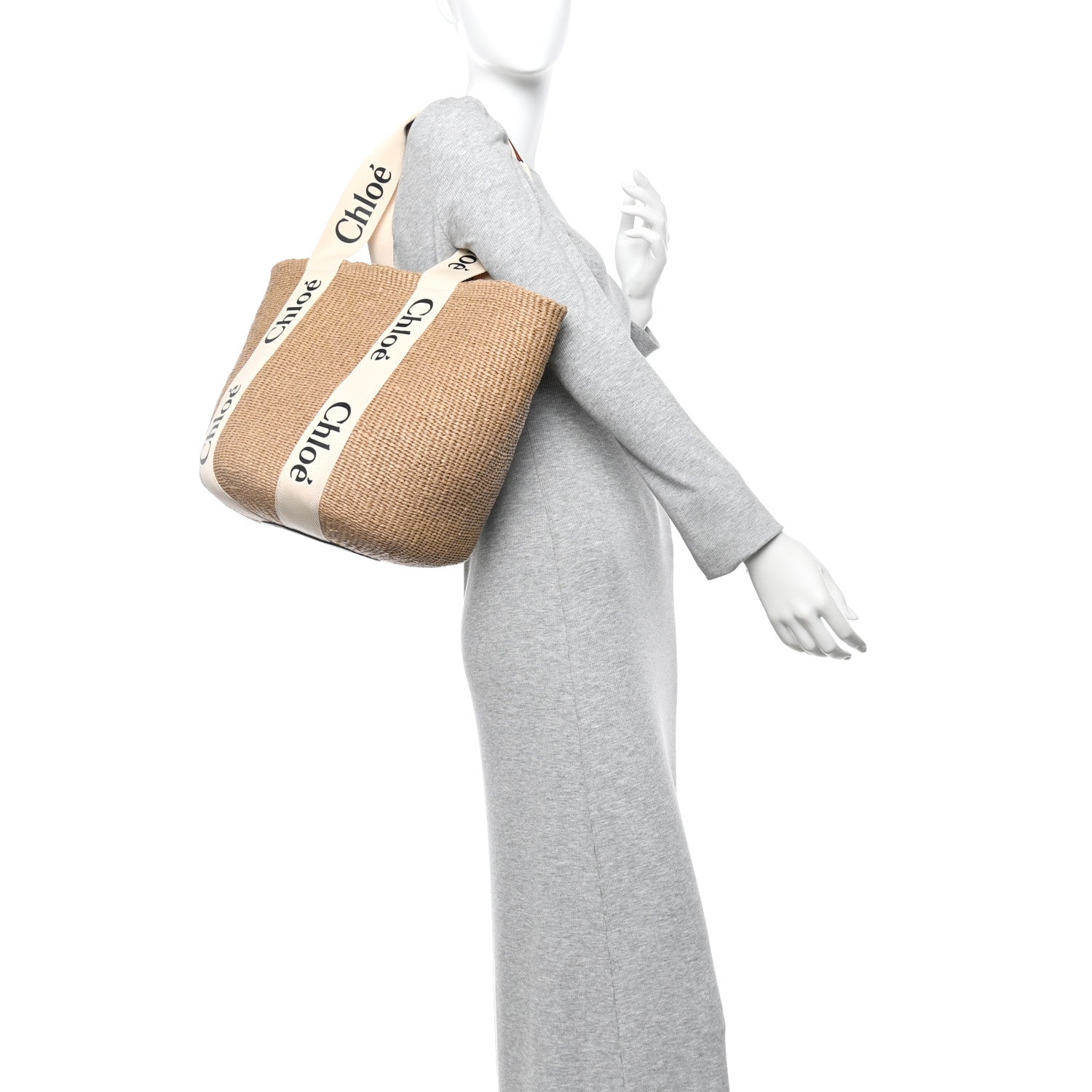 Chloe X MIFUKO Raffia Large Woody Basket Bag White 2 of 9