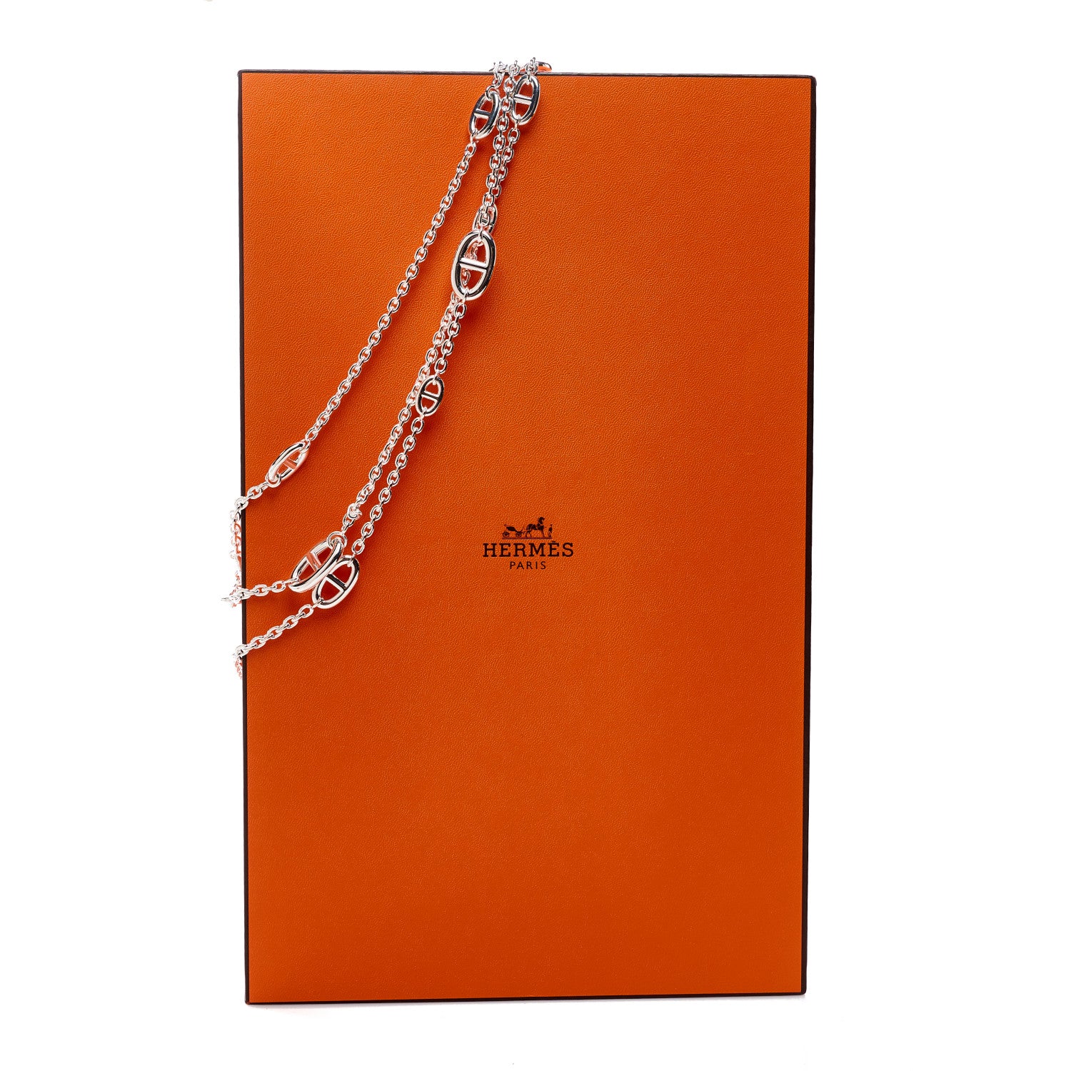 Hermes Sterling Silver Farandole Necklace 160 6 of 6