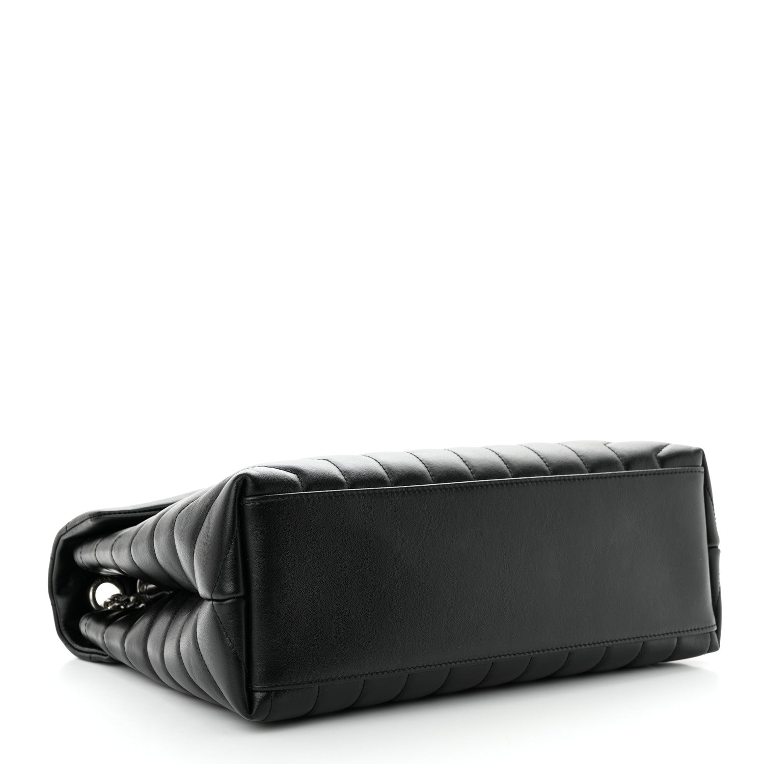 Saint Laurent Calfskin Y Quilted Monogram Medium Loulou Chain Satchel Black 4 of 11