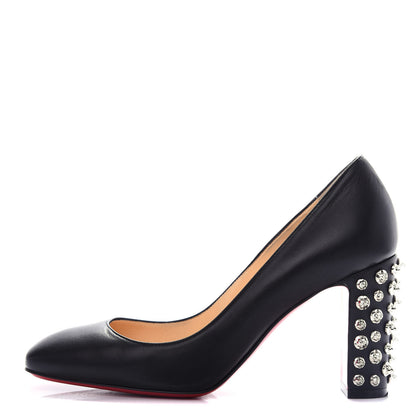 Christian Louboutin Nappa Donna Stud Spikes 85 Pumps 37.5 Black 1 of 9