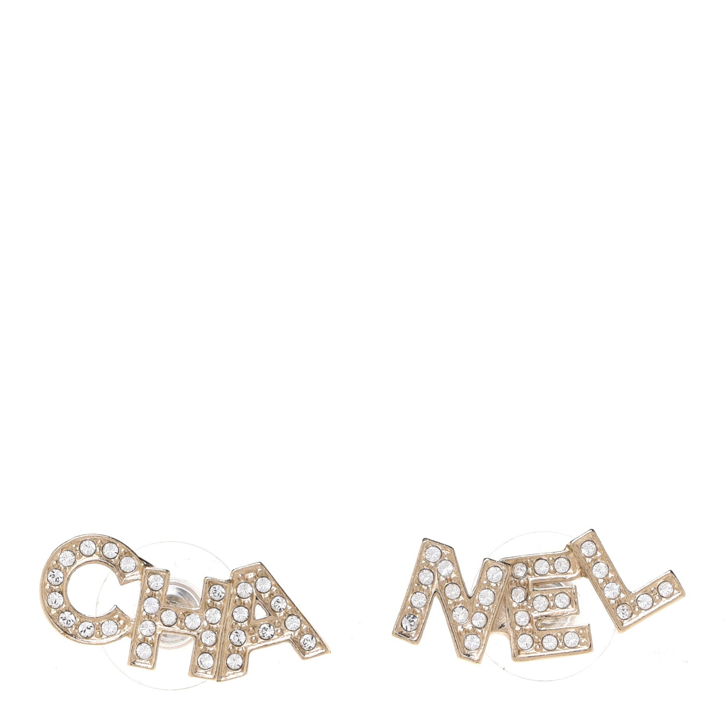 Crystal Pearl Signature Stud Earrings Gold