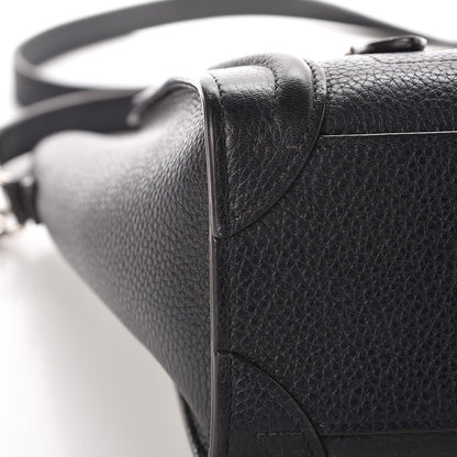 Celine Drummed Calfskin Nano Luggage Black 14 of 14