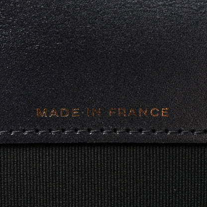 Chanel Metallic Lambskin Quilted Flap Card Holder Wallet Dark Blue 7 of 9