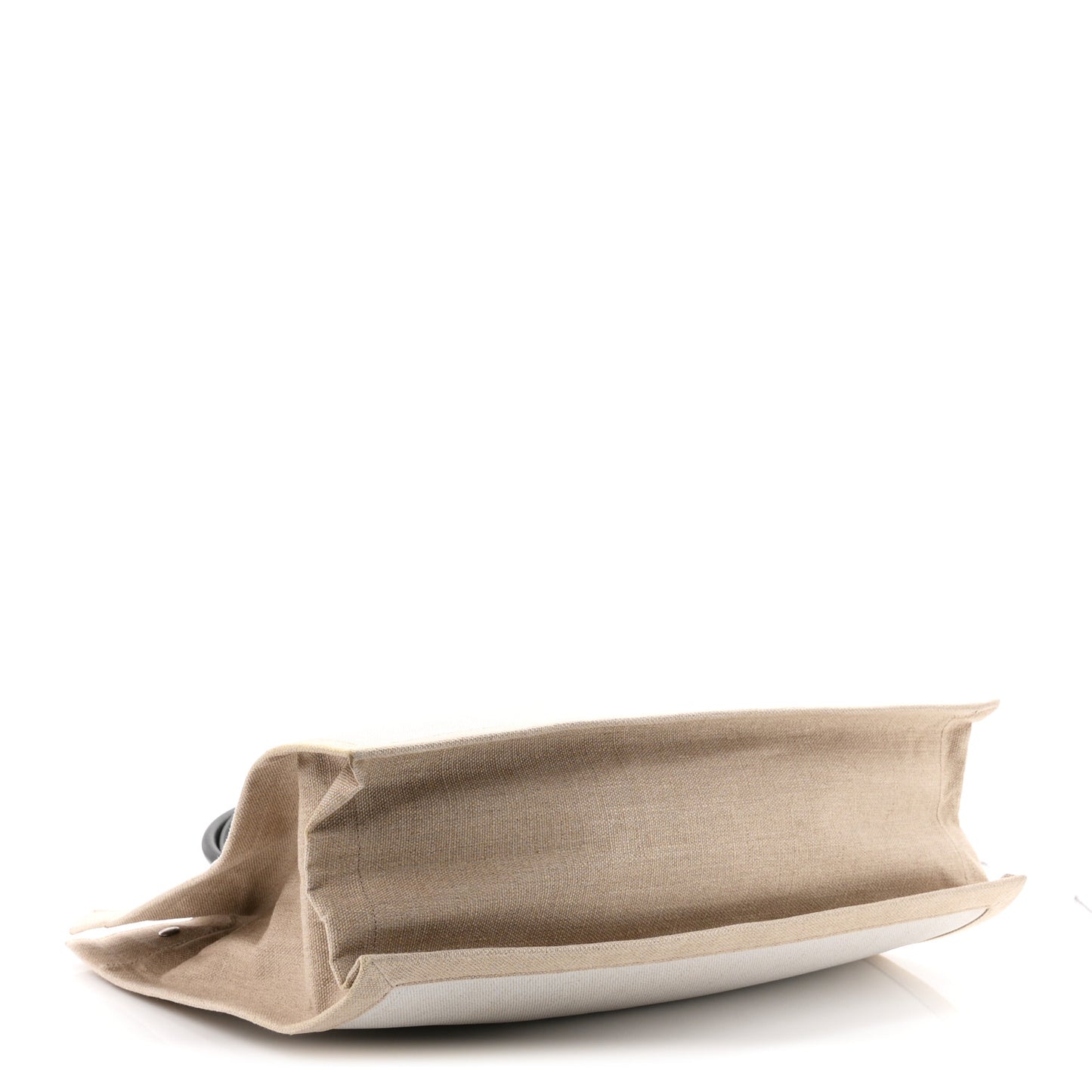 Linen Calfskin Rive Gauche Tote Optic White