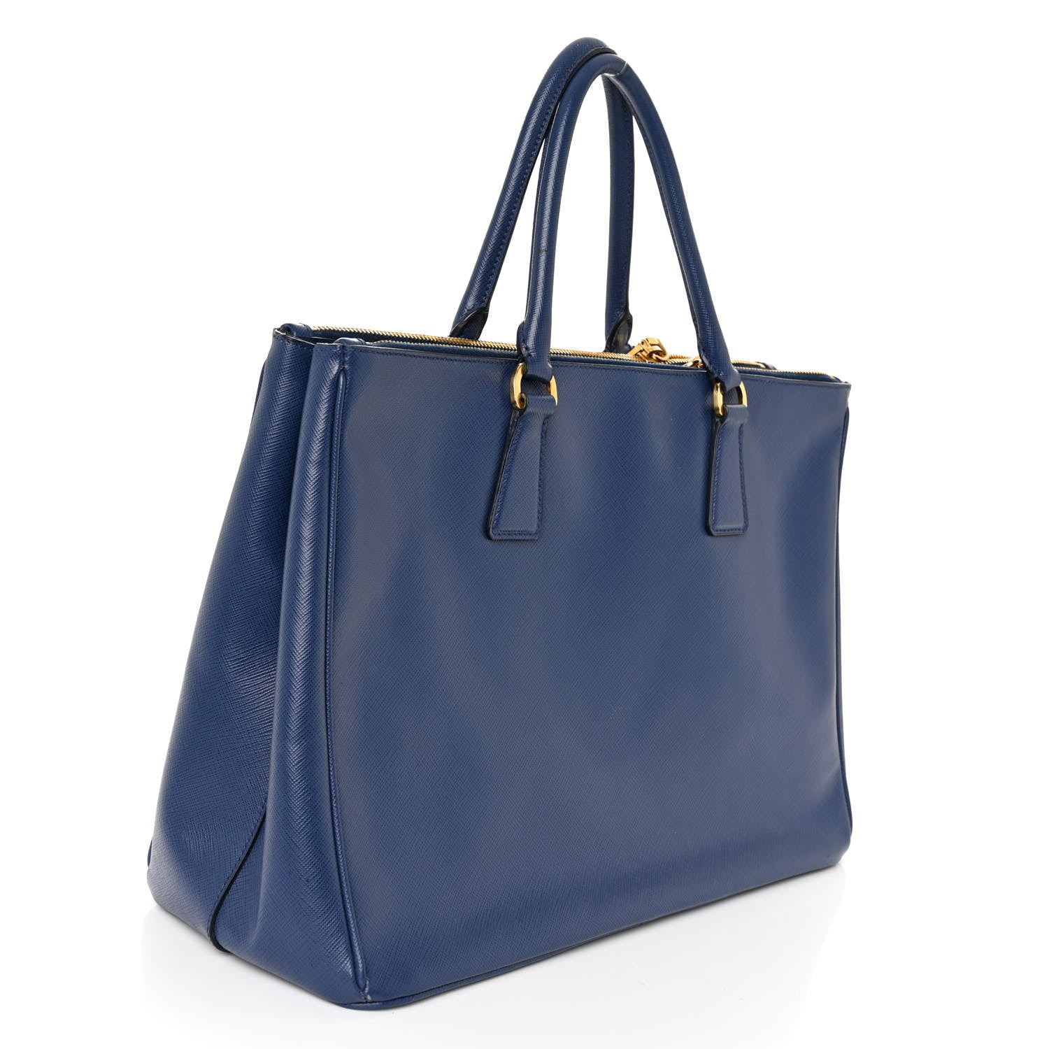 Prada Saffiano Large Galleria Double Zip Tote Bluette 3 of 9