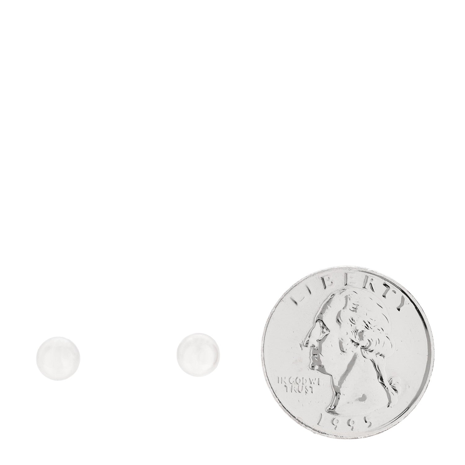 Mikimoto 18K White Gold Akoya Cultured Pearl 6-6.5mm Stud Earrings 2 of 5