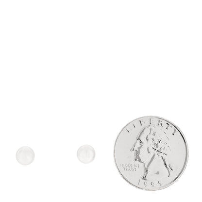 Mikimoto 18K White Gold Akoya Cultured Pearl 6-6.5mm Stud Earrings 2 of 5