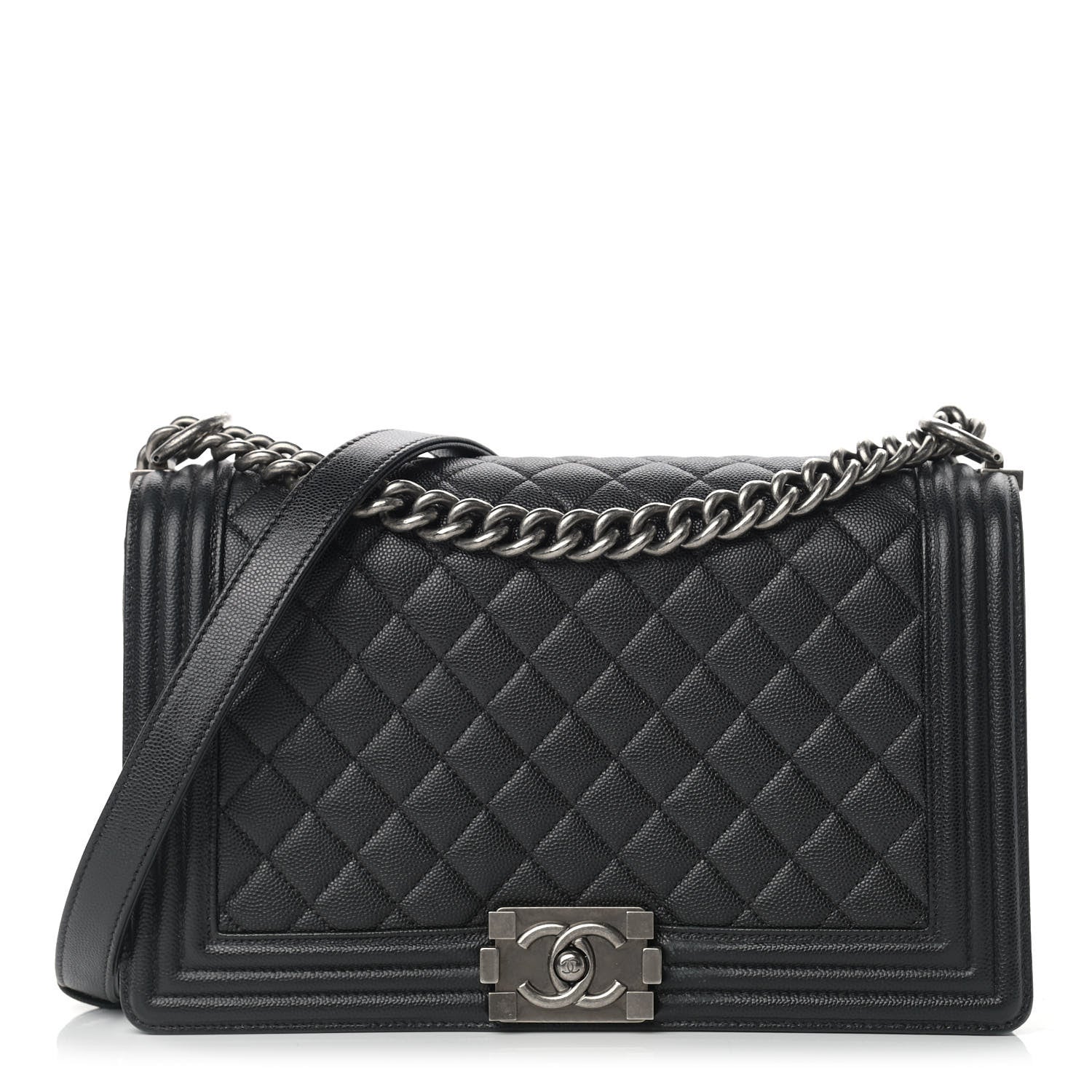 Chanel Caviar Quilted New Medium Boy Flap Black 1 of 10