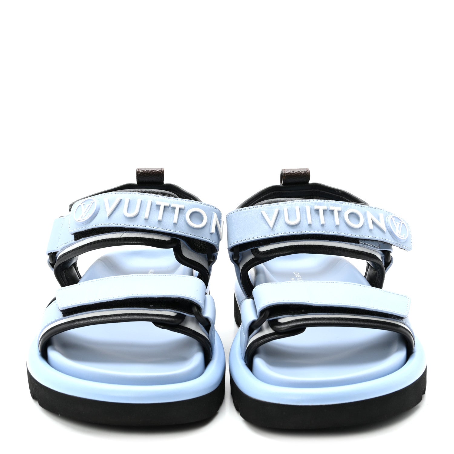 Louis Vuitton Calfskin Pool Pillow Flat Comfort Sandals 36 Blue 3 of 9