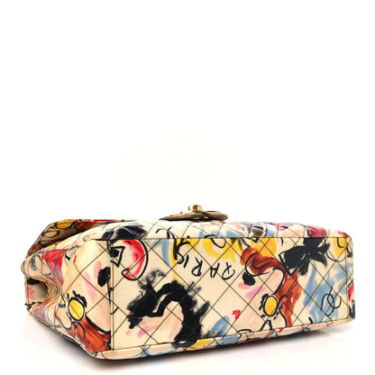 Chanel Coated Canvas Jumbo XL Hawaii Graffiti Flap Multicolor 4 of 10