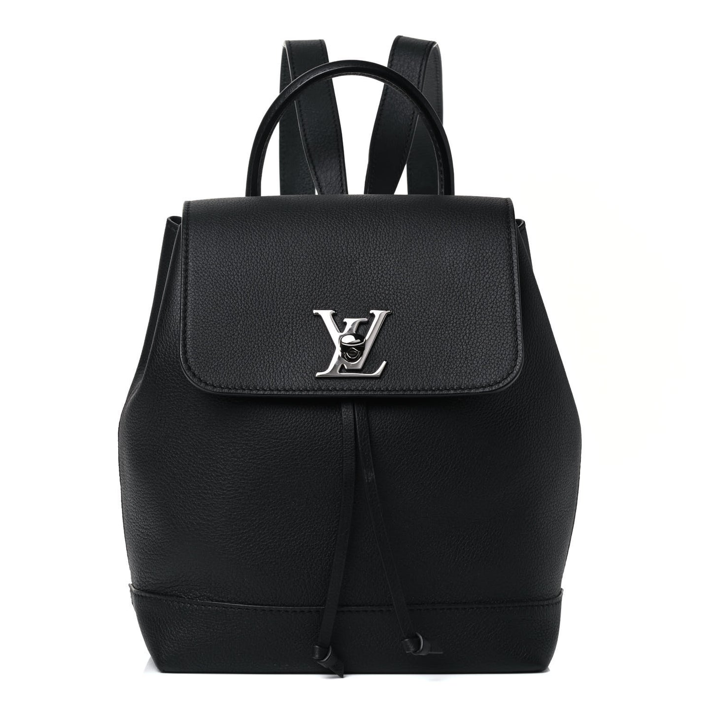 Calfskin Lockme Backpack Black