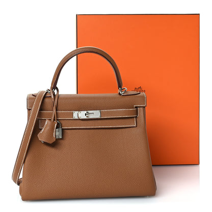 Hermes Togo Kelly Retourne 28 Gold 11 of 11
