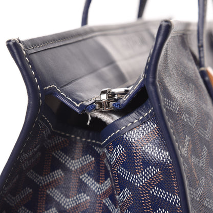 Goyard Goyardine Marquises Tote Navy 7 of 14