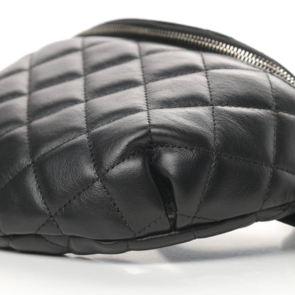 Chanel Calfskin Quilted Waist Belt Bag Black 11 of 11