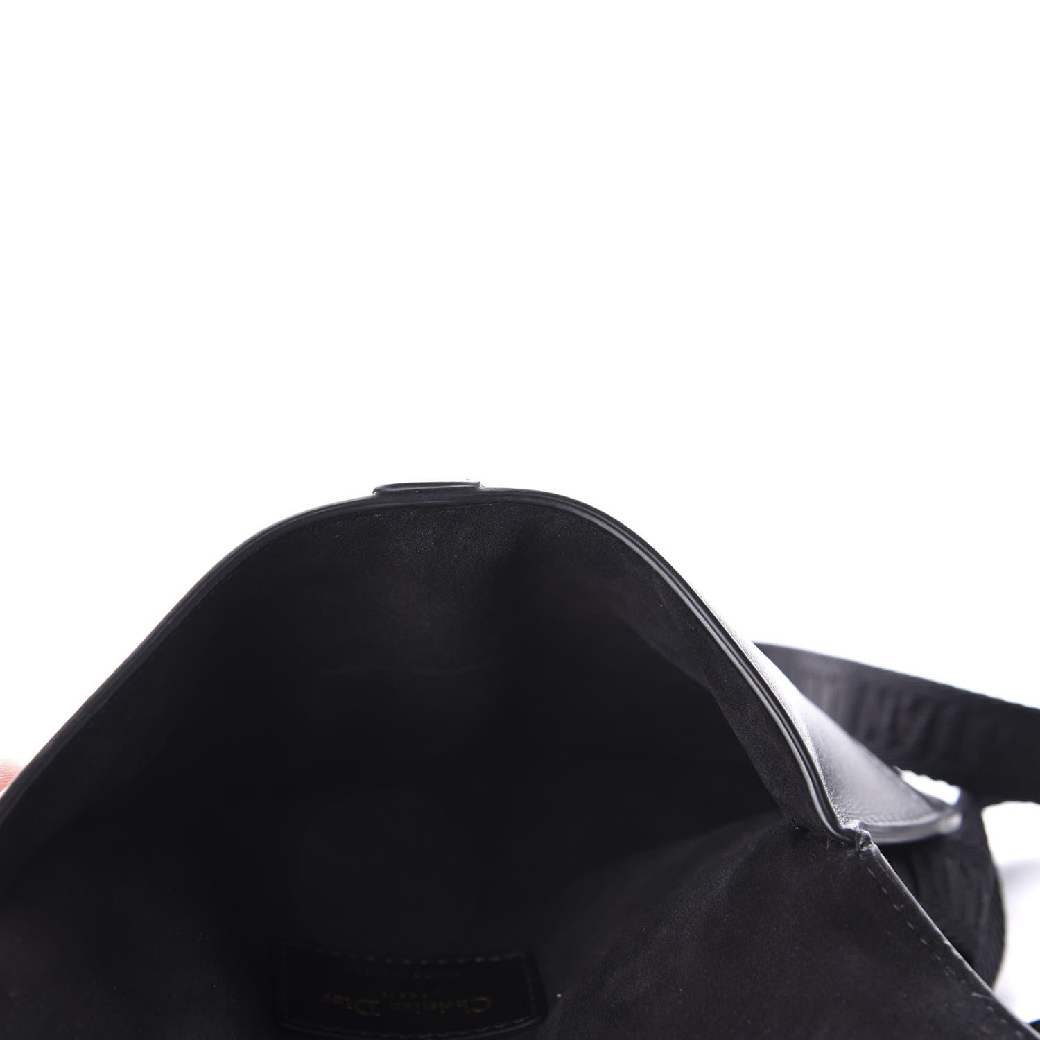 Christian Dior Calfskin Saddle Belt Bag Black 9 of 11