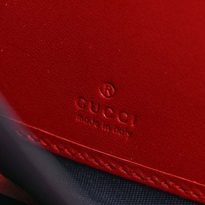 Gucci GG Supreme Monogram Blooms Zip Around Wallet Blue Red 6 of 17