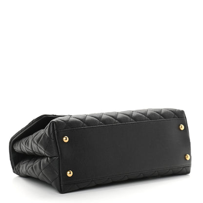 Chanel Caviar Quilted Small Coco Handle Flap Black 4 of 9