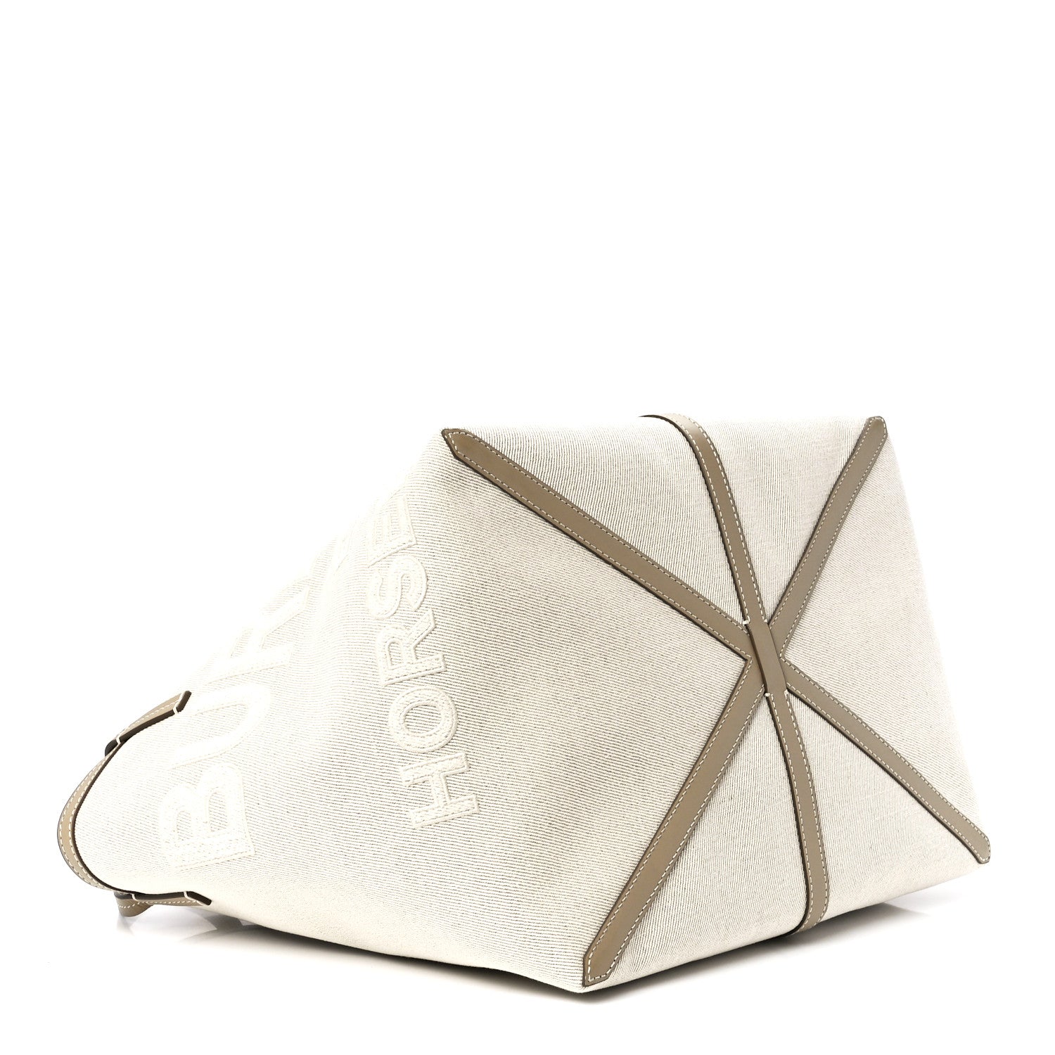 Burberry Cotton Canvas Mini Logo Horseferry Tote Bag Off White 5 of 15