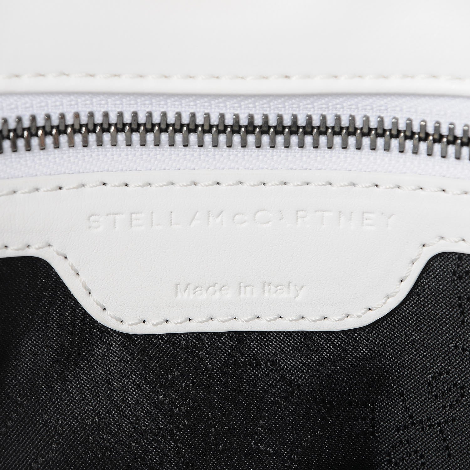Stella McCartney Woven Moire Falabella Tote Pure White 6 of 10