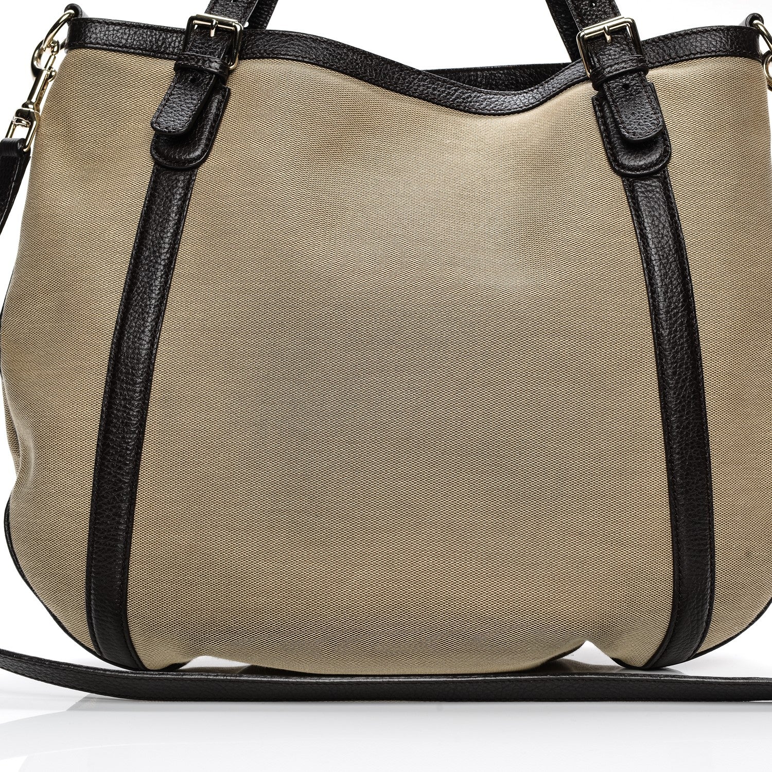 Gucci Canvas Britt Tote Dark Brown 8 of 9
