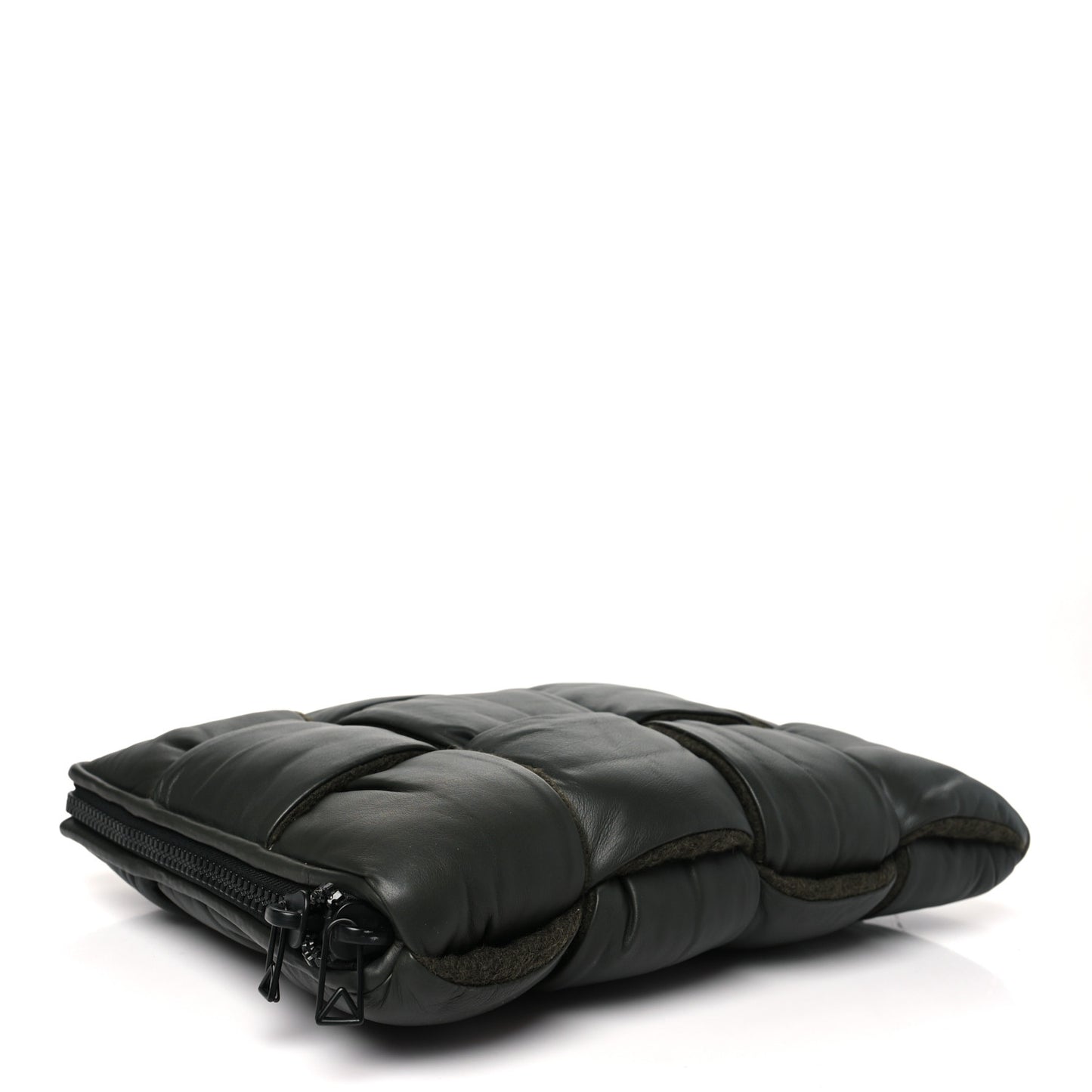Calfskin Maxi Intrecciato Puffy Laptop Pouch Camping