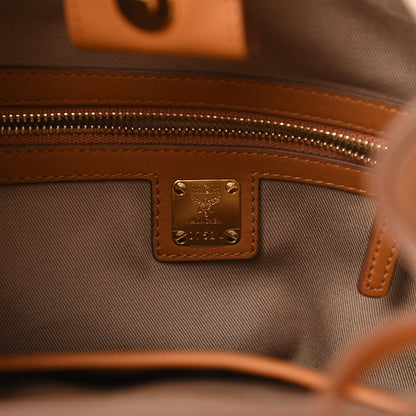 MCM Calfskin Ottomar Monogram Essential Bucket Cognac 6 of 12