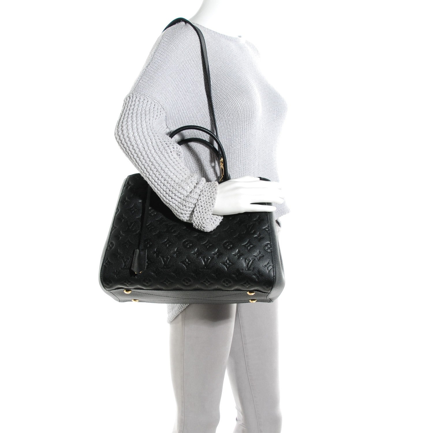 Louis Vuitton Empreinte Montaigne GM Black 2 of 8
