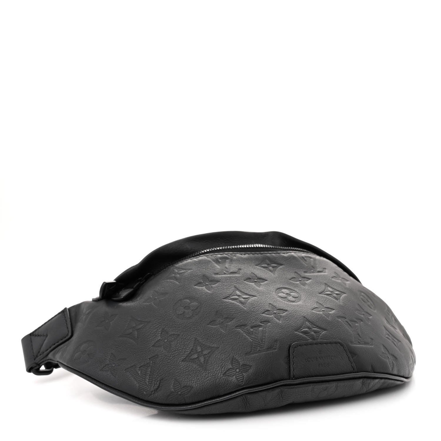 Louis Vuitton Calfskin Monogram Shadow Discovery Bumbag Black 4 of 12