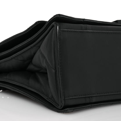 Balenciaga Satin Calfskin Quilted Matte Black Hardware Medium Crush Chain Bag Black 11 of 12