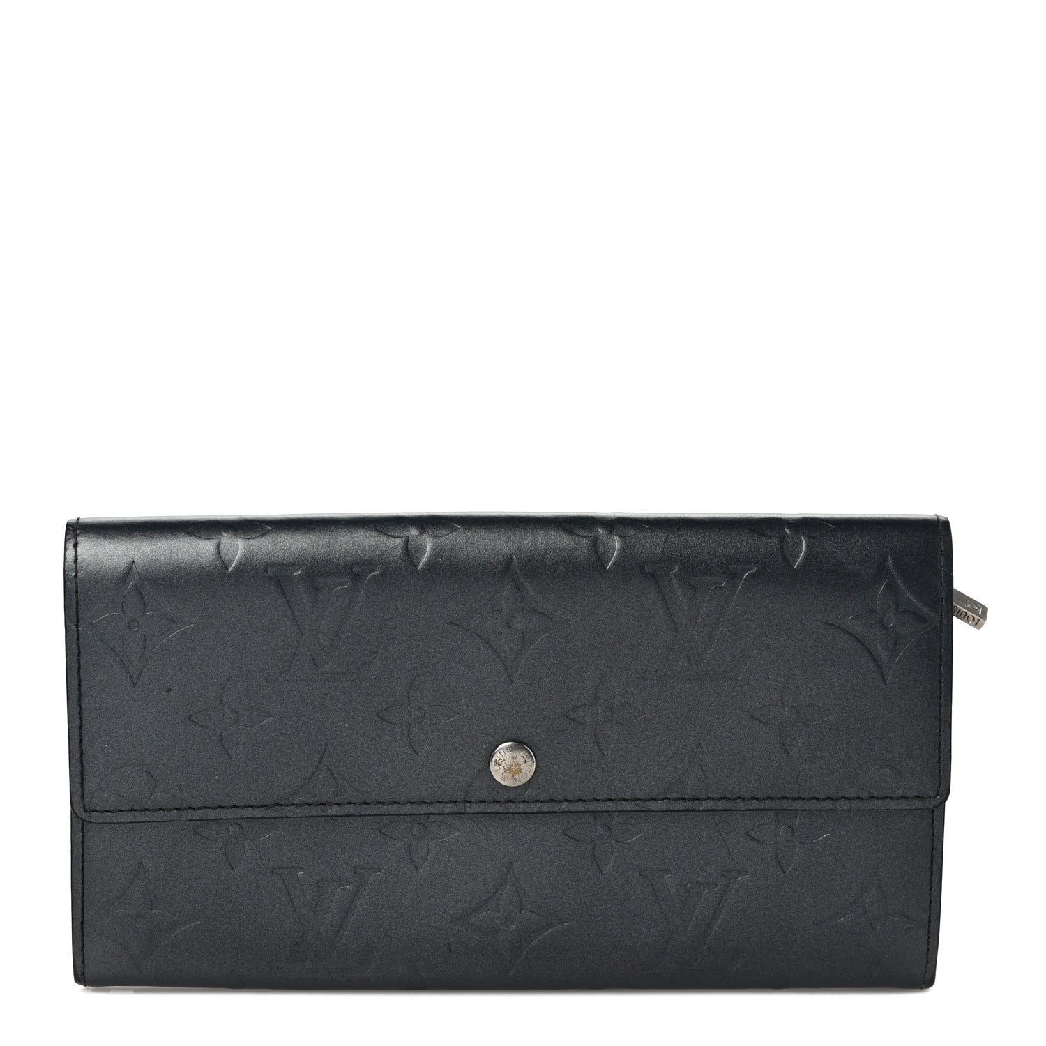 Louis Vuitton Mat Monogram Sarah Wallet Blue 1 of 8
