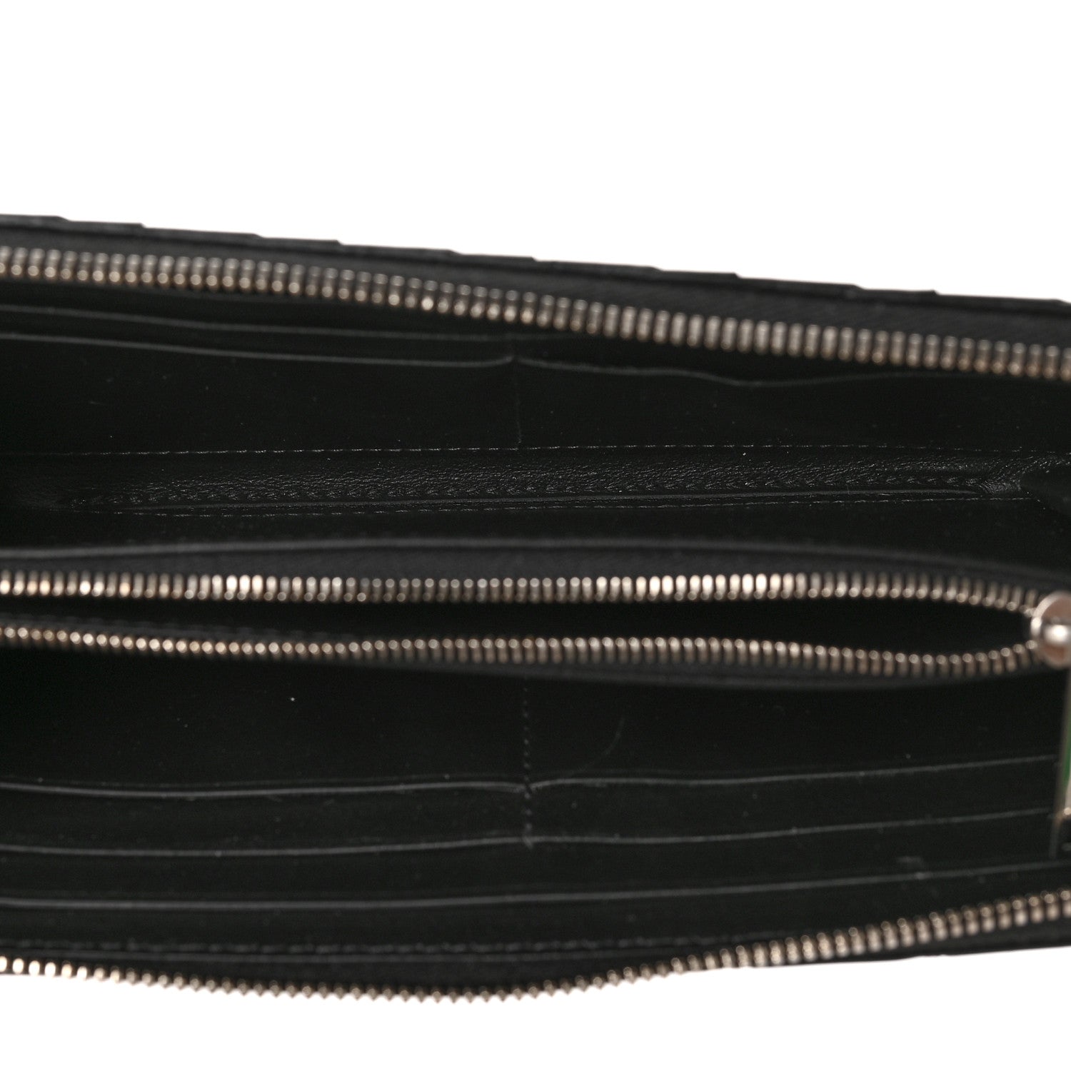 Bottega Veneta Nappa Intrecciato Zip Around Wallet Black 5 of 8