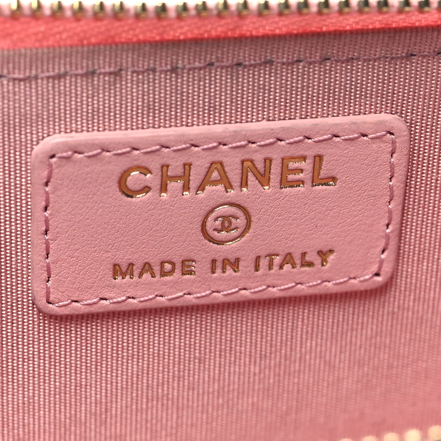 Chanel Caviar Camellia Embossed Key Holder Case Pink 6 of 11