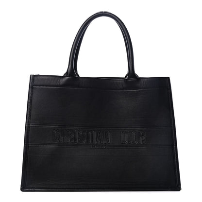 Christian Dior Calfskin Embossed Medium Book Tote Black 1 of 6